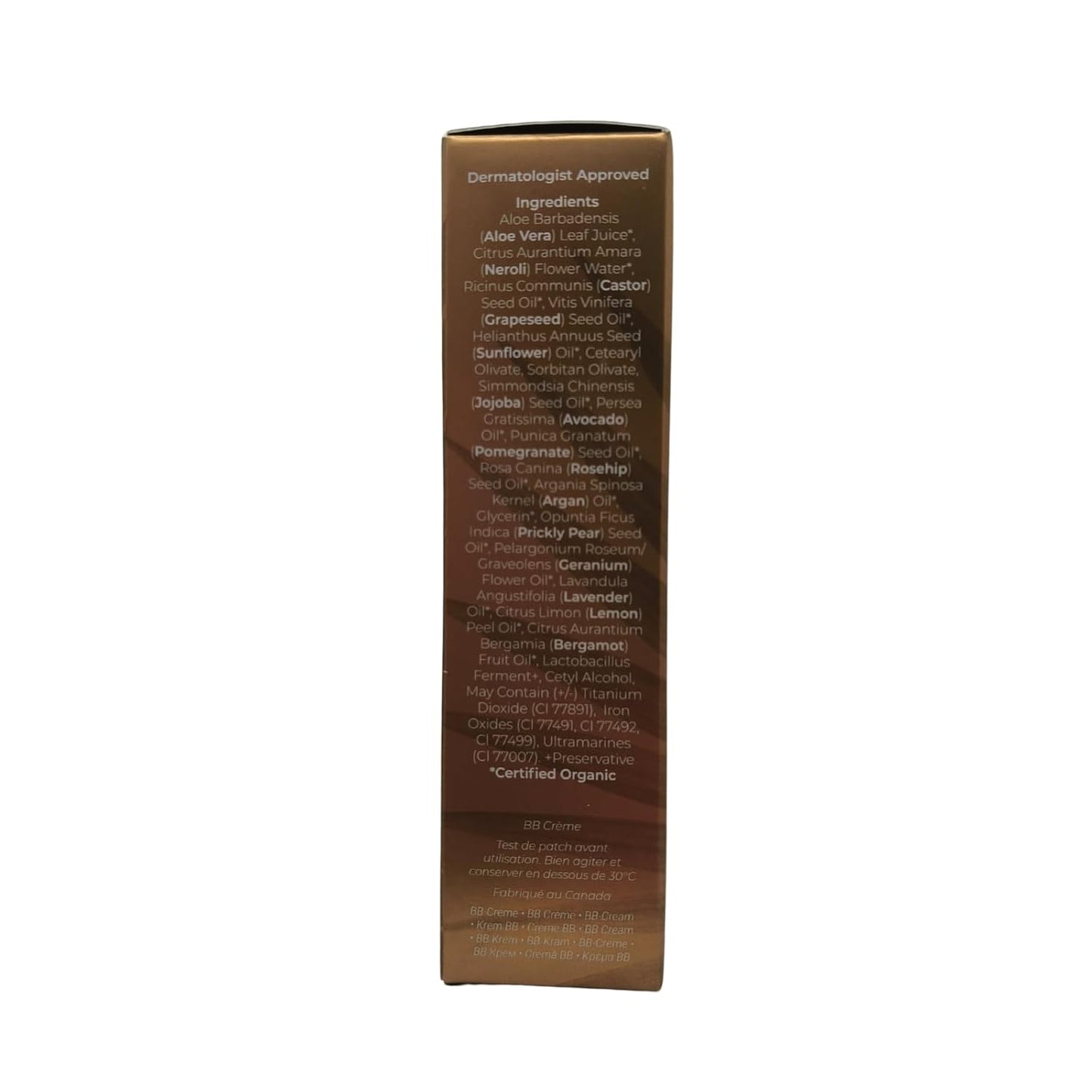 INIKA Organic BB Cream Foundation - Vegan Makeup with Hydrating Prickly Pear, Jojoba, and Pomegranate Seed Oil - Lightweight, Radiant BB Glow for Balanced Skin Tone, Honey 1 fl oz