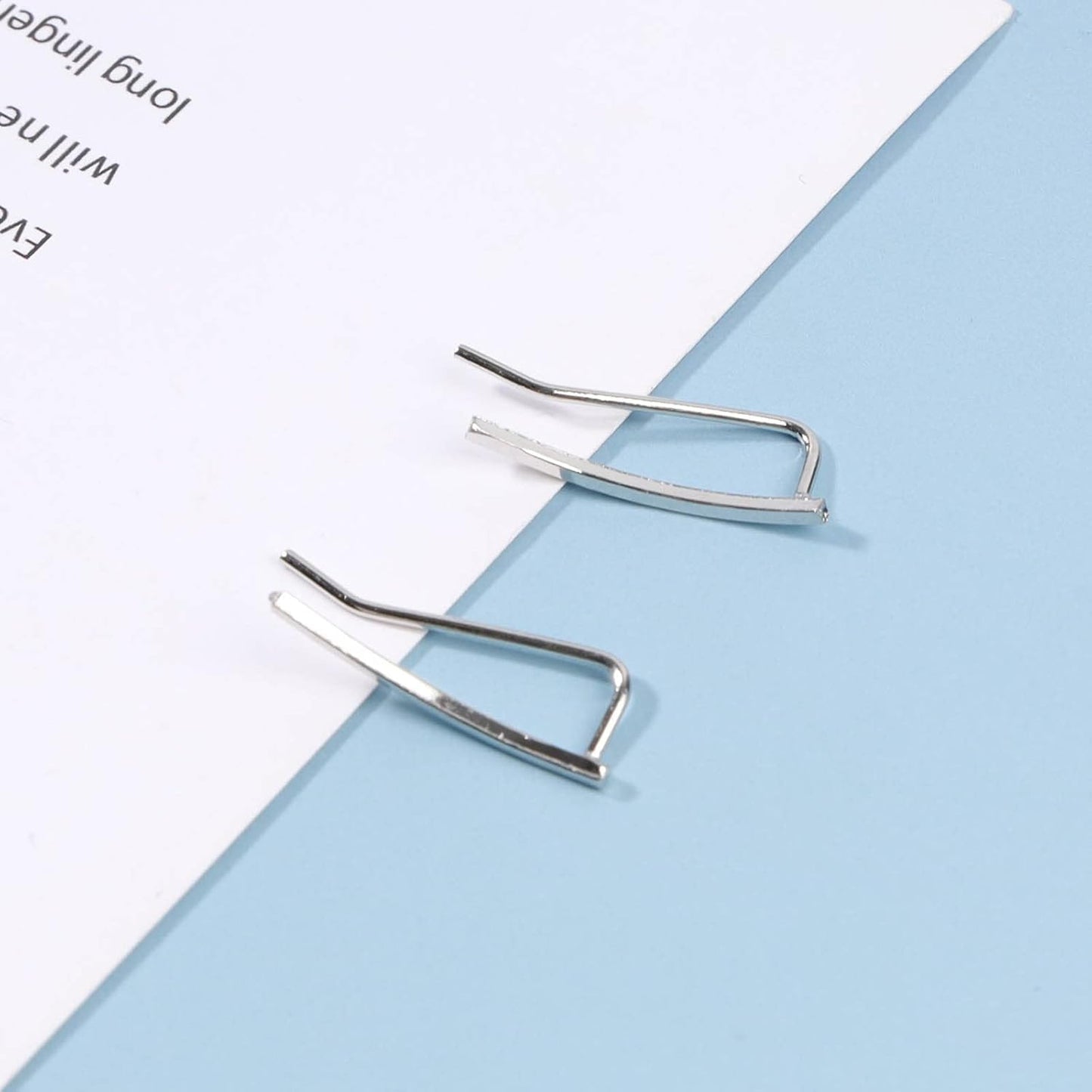 Boho Bar Ear Climber Earrings Gold Stick Studs Earrings Bar Ear Crawler Earrings Geometric Minimalist Earrings Jewelry for Women and Girls