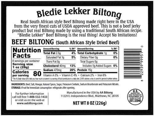 Bledie Lekker® Biltong Droewors Bundle (8oz + 8oz) real South African style