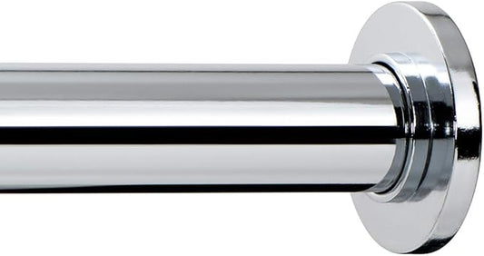 Ivilon Tension Curtain Rod - Spring Tension Rod for Windows or Shower, 54 to 90 Inch. Chrome