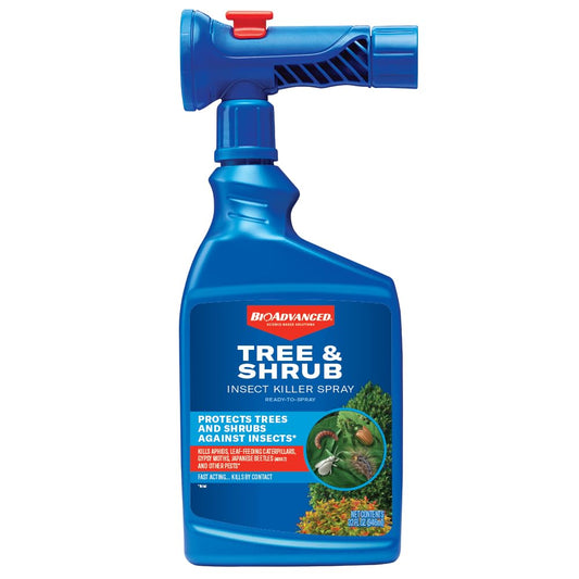 BioAdvanced Tree & Shrub Insect Killer, Outdoor Pest Control, Ready-to-Spray, 32 oz