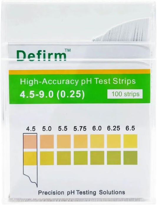 pH Test Strips Paper High Accuracy Universal Wide Range, pH 4.5-9.0 Acid Alkaline Litmus Test Strip Paper, Home Usage Water Swimming Pool Cosmetic Scientific School Lab Study pH Test