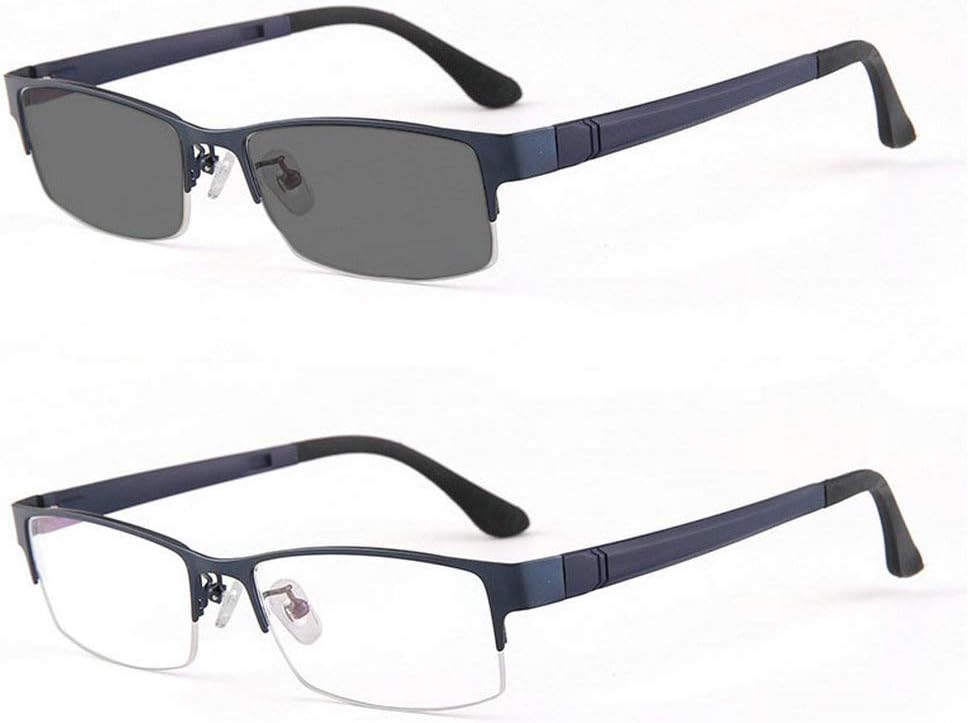 mincl/Photocromic Lens Transition Business Frames Reading Glasses