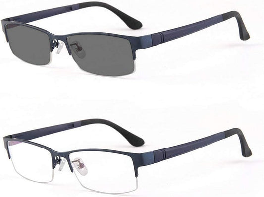 mincl/Photocromic Lens Transition Business Frames Reading Glasses