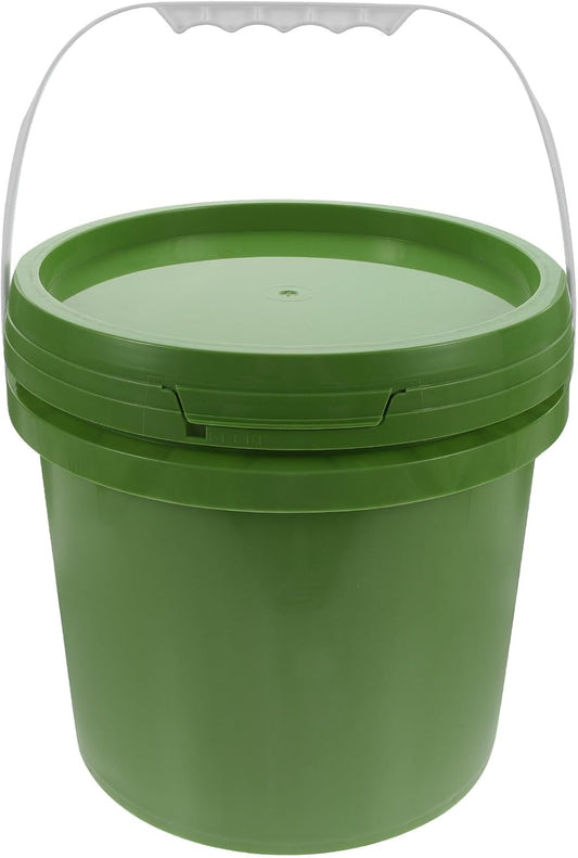 5L Food-Grade Plastic Paint Bucket with Handle and Lid, Sealed Storage Container for Art Supplies and Pigments, Sturdy PP Material, Multipurpose Paint Pail for Painting and Craft
