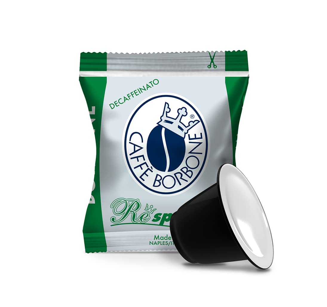 CaffÃ¨ Borbone Miscela DEK Decaf Espresso Pods Compatible with Nespresso Original Machines, Dark Roast Decaf, 50 Count Espresso Coffee Pods
