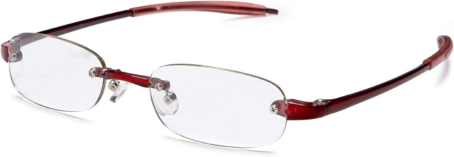 Visualites Lightweight Oval Rimless Reading Glasses for Men and Women - Model - VIS 5