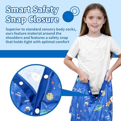 Sensory Sock Body Sock,X-Large, Stretchable Sensory Sack - Help Kids Relax and Focus - ADHD and Improve Sensory Full Body Sock for Kids
