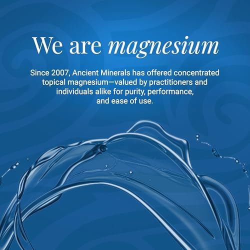 Ancient Minerals Magnesium Oil Spray Bottle of Pure Genuine Zechstein Magnesium Chloride - Topical for Skin Application (8oz)