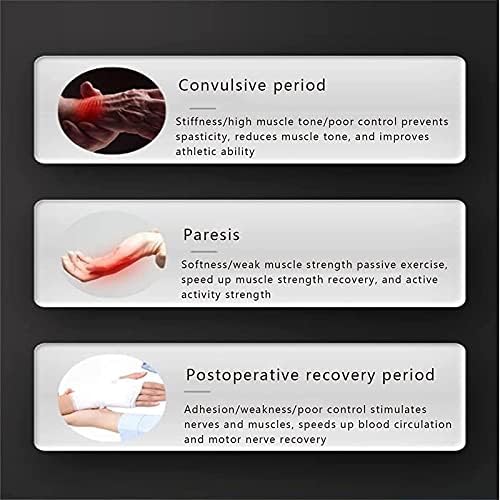 Hand Stroke Hemiplegia Rehabilitation Training Equipment Exercise Five Fingers Rehabilitation Robot Nerve Massager. (Right XL)