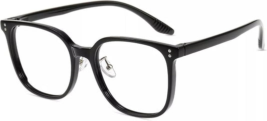 Firmoo Blue Light Blocking Glasses Reading Glasses Unisex Square Frame for Woman Man Adjustable Nose Pads