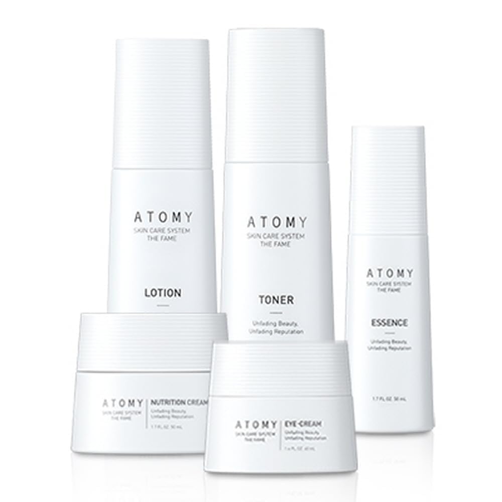 The Fame Skin Care System 1 SET including 5 kinds of skincare - Lotion, Toner, Essence, Eye Cream, Nutrition Cream | Korean Cosmetics | Unfading Beauty & Reputation | Strengthen Skin