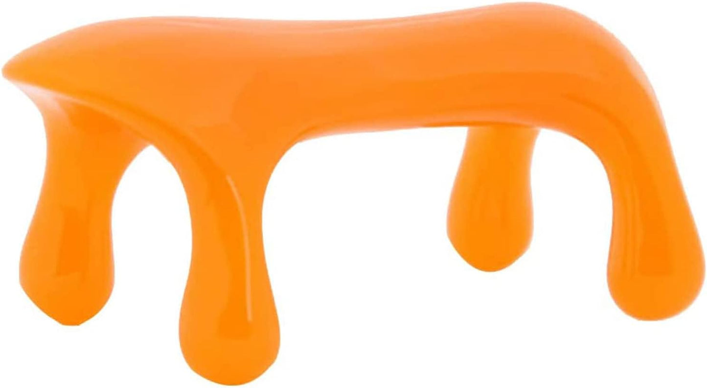 Elitzia Body Massager Portable Beeswax Resin Massage Tools for Neck Back Head 4 Shapes Options ETML1067 (Orange Neck Massager)