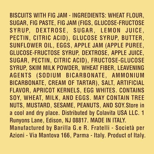 Mulino Bianco Settembrini 10.58oz (300g) – Authentic Italian Biscuits with Fig Filling – Perfect Snack or Coffee Companion – Made with Natural Ingredients and No Palm Oil