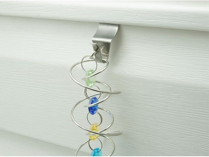 Stainless Steel Siding Hangers, Set of 16, Heavy Duty, Rust-Resistant, Low Profile, Hold Up to 12Lbs, No Drill Siding Clips for Horizontal Vinyl Siding (16)