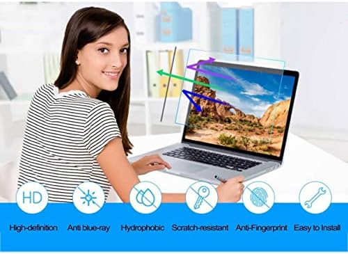 LIGUOYI 1 Pcs Antis Blue Light Computer Screen Filter, Antis Glare Screen Protector, UV Resistants Eye Protection Laptop Screen Protector Film, Antis-Scratch, Removable, Reusable