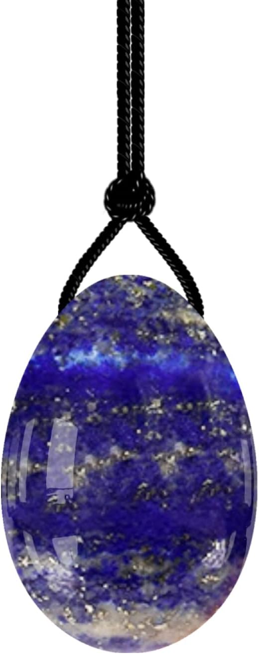 Yoni Eggs Rose Quartz Jade Egg Drilled Amethyst Balls for Women Kegel Exercise Natural Crystal Kegel Eggs,Lapis Lazuli,M-4x2.5cm