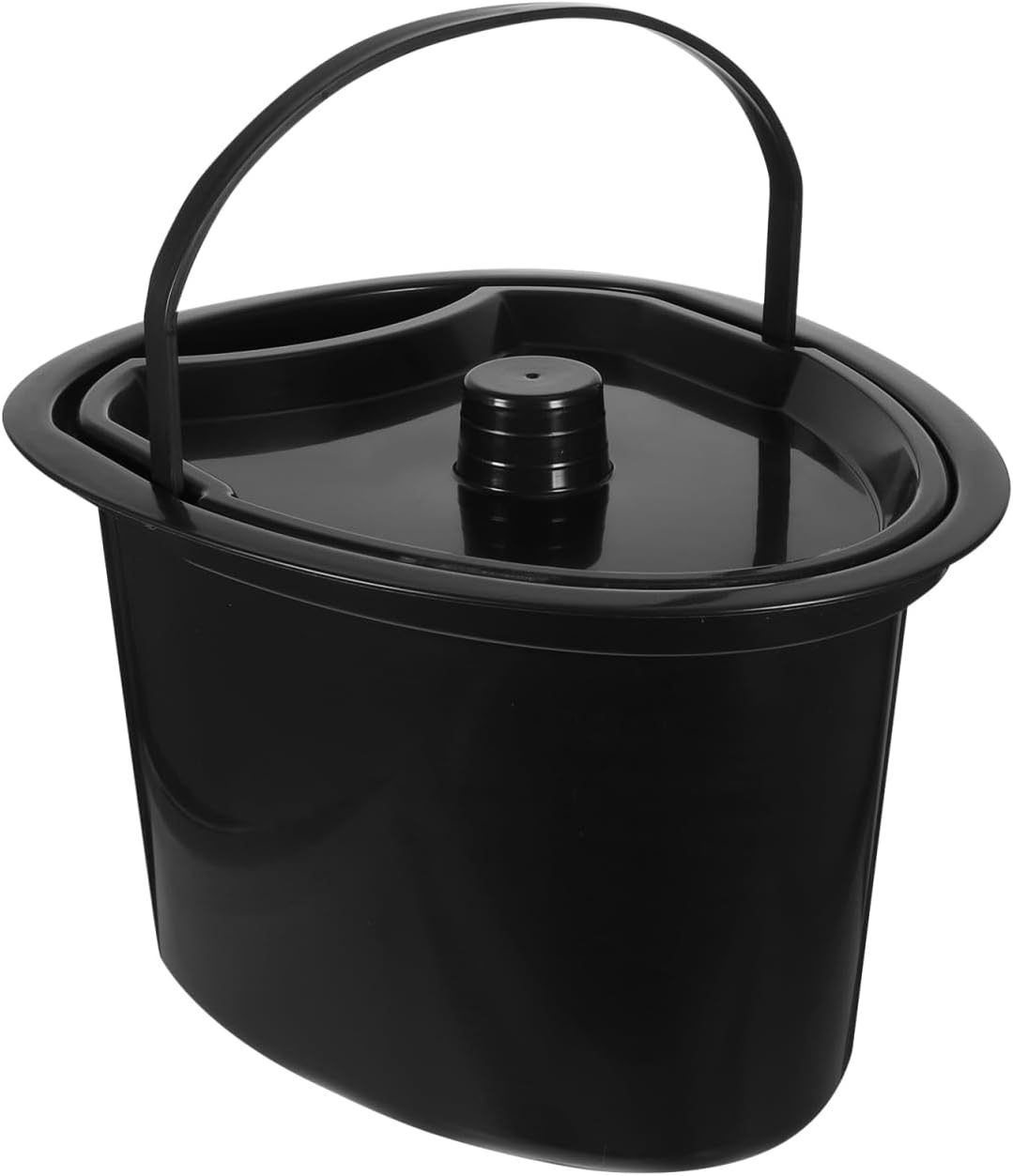 Gatuida Portable Potty Bucket 10.4 Inch Commode Toilet Bucket with Lid for Elderly Women and Pregnant Patients Travel Bedpan Commode