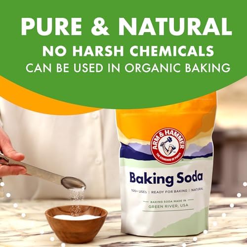 ARM & HAMMER Baking Soda, Multi-Purpose 100% Pure Sodium Bicarbonate Powder for Cooking, Baking, Cleaning, Laundry, Deodorizing, DIY & More, 7 Lbs
