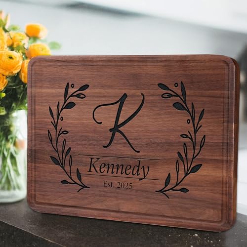 Wedding Gifts for Couples, Personalized Cutting Boards, 2025 Couple Gifts for Engagement, Housewarming, Anniversary, Halloween, Thanksgiving and Christmas, Custom Cutting Boards Presents to New Home