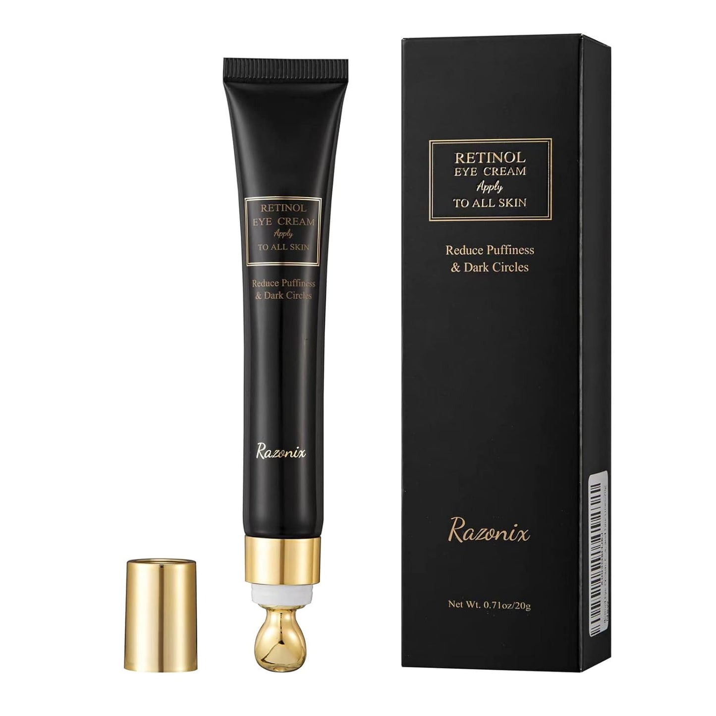 Retinol Eye Cream for Dark Circles: Under Eye Treatment for Puffiness Bags â Anti Aging Eye Cream for Women and Men