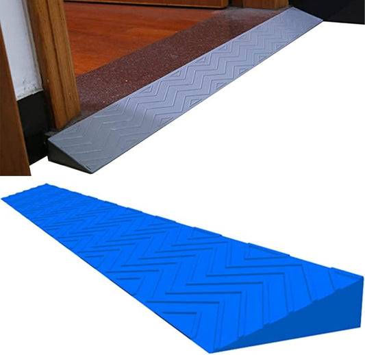Threshold Ramp for Robotic Vacuum Cleaner Wheelchairs Scooters Power Chairs Durable Rise Doorway Ramp Kit (Color : Blue, Size : 100 * 10 * 3.5CM)