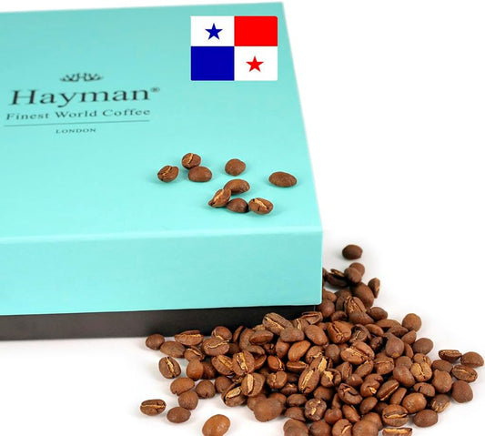 Hayman, 100% Panama Geisha Coffee Beans, Whole Bean, Medium Roast, 24oz | Fresh Roasted Panamanian Gesha Coffee