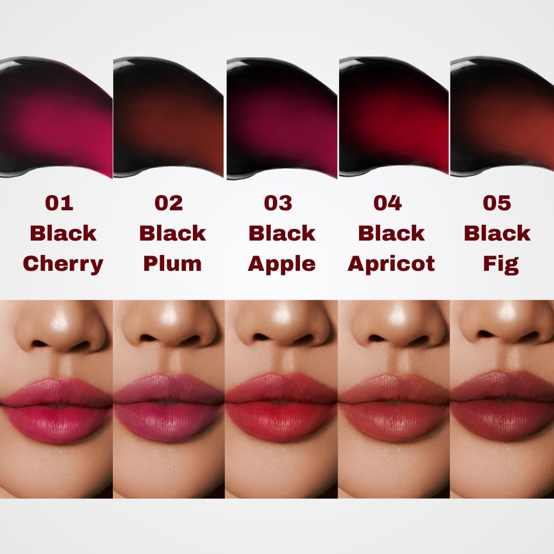 MILKTOUCH [Summer-proof Lip Combo] Black Peel Off Lip Tattoo #05 Black Fig + Collagen Lip Balm #VanillaCake