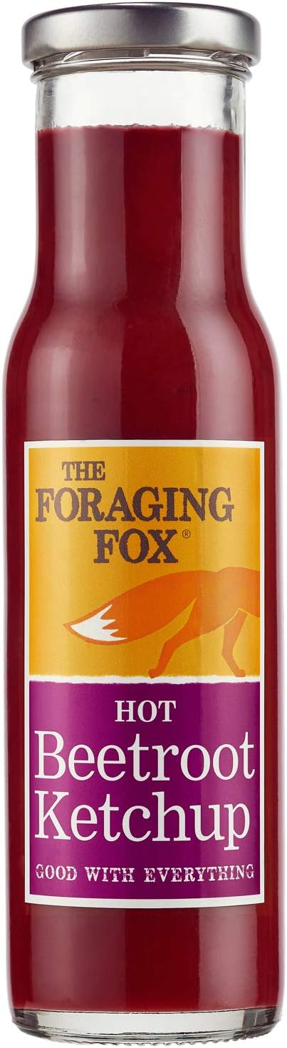 The Foraging Fox Hot Beetroot Ketchup, 9 Ounce