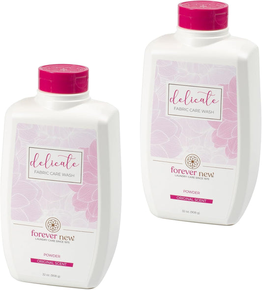 FOREVER NEW Granular Detergent Powder - Delicate Laundry Care Wash - Original Scented 64 oz. (32 oz. 2 Pack)