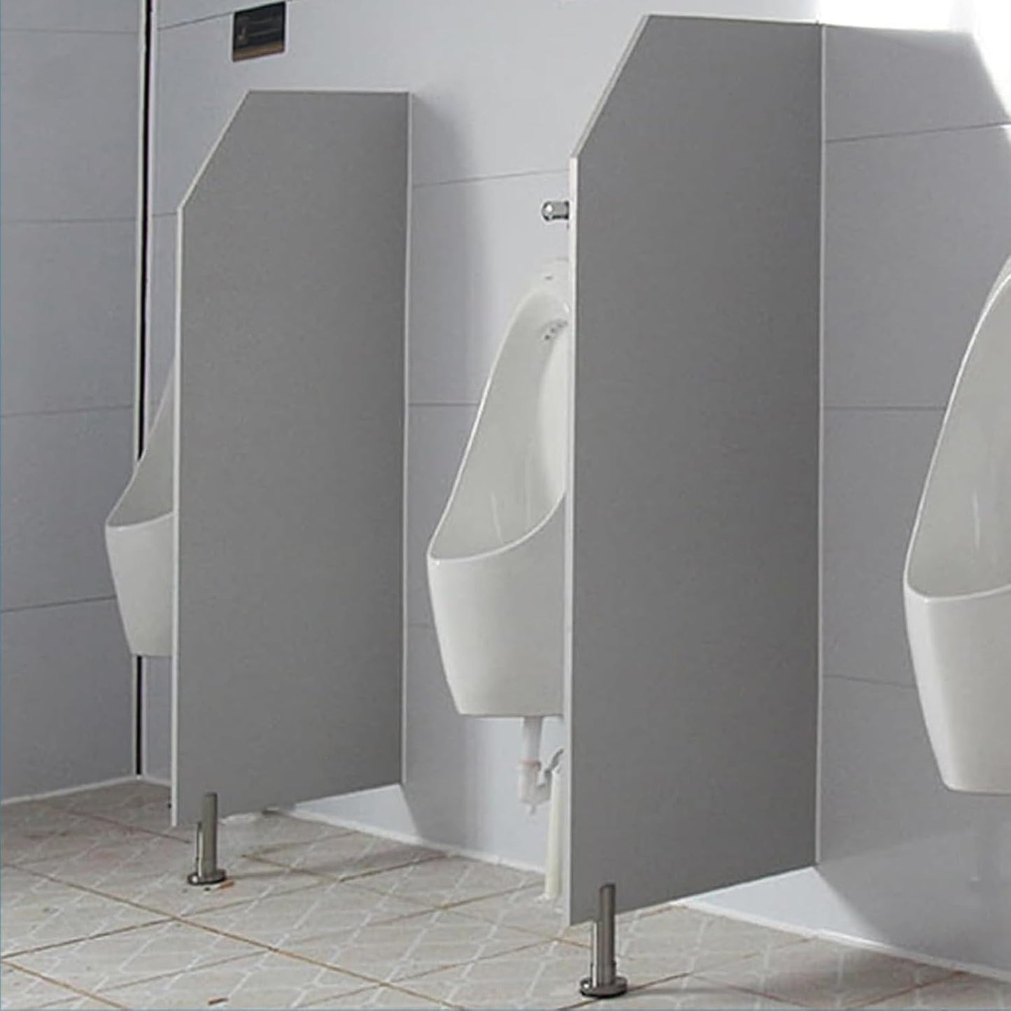 Men's Public Toilet Partition, Wall-Mounted Urinal Partition for Men's Urinal, Waterproof Public Health Partition Urinal Privacy Screen, Men's Urinal Privacy Screen with Accessories ( Size : 1PCS )