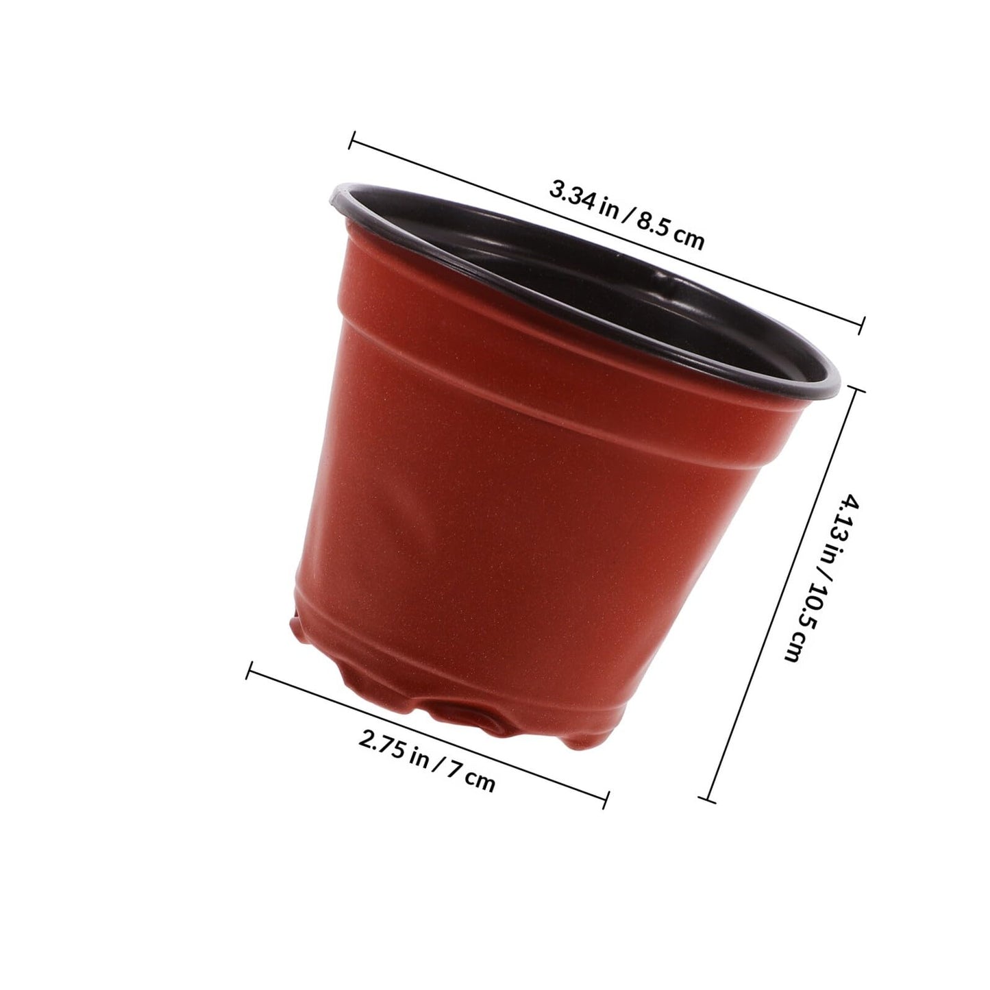 KESYOO 100pcs Plastic Nursery Cups for Plant Cultivation and Seedlings, Square Gardening Pots with Nutrient Support, Indoor and Outdoor Flower Growing Containers for Strawberry Cuttings