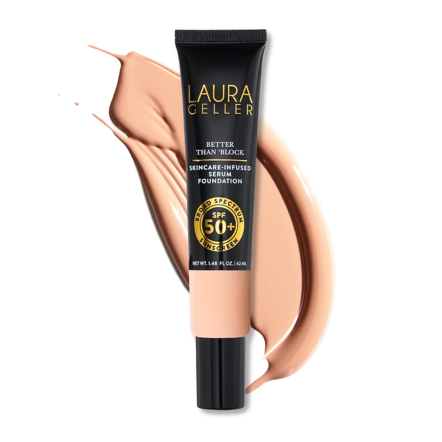 LAURA GELLER NEW YORK Better Than âBlock Skincare-Infused Serum Foundation with Broad Spectrum SPF 50+, Fair