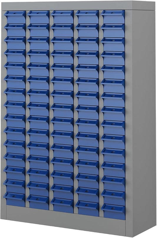 75 Drawer Tool Storage Cabinet with ABS Drawers, Bolt and Nut Organizer Parts Box, Hardware Shelving Unit for Garage and Workshop