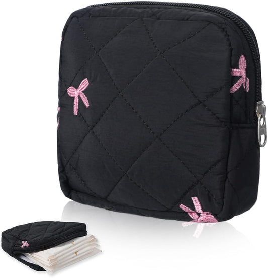 Period Bag Sanitary Napkin Storage Bag, Portable Menstrual Cup Pouch Period Bags for Womens, Tampons Holder, Pad Bags, Feminine Care for Purse with Zipper
