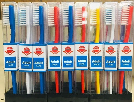 Jamaican Ole Time Wisdom Toothbrush (Set of 12) (Assorted Colours)
