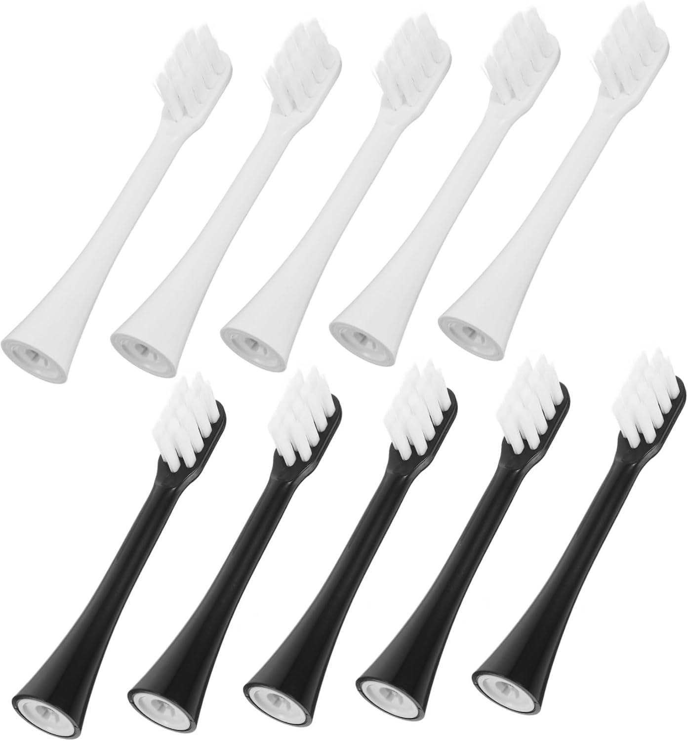 FRCOLOR 10pcs Soft Electric Toothbrush Replacement Heads Compatible with Libode and Other Popular Models Deep Cleaning Bristles for Sensitive Gums and Enhanced Plaque Removal
