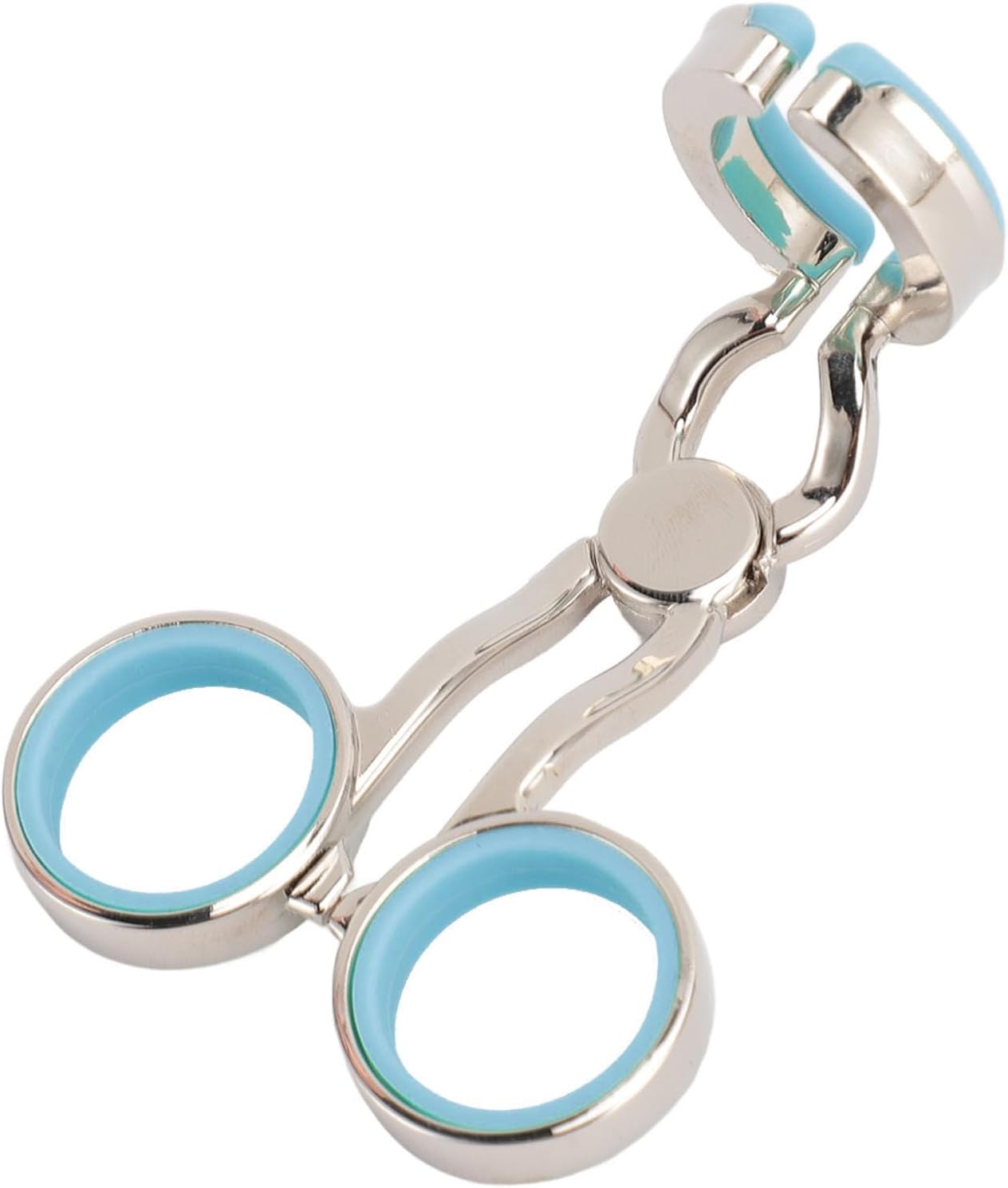 Lens Wearing Aid, Lens Eyelid Stretcher Portable Stainless Steel Enhanced Precision with Storage Case Lens Cases Tool Lens Insertion Tools (Blue)