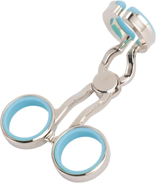 Lens Wearing Aid, Lens Eyelid Stretcher Portable Stainless Steel Enhanced Precision with Storage Case Lens Cases Tool Lens Insertion Tools (Blue)