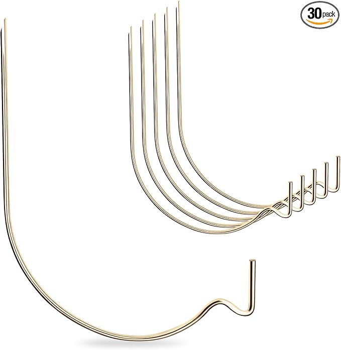 FURHUA 30pcs Aeneous Super Hook Picture Hangers and Office Pack, Drywall Hooks for Hanging Pictures, Wall Hooks, Picture Hangers, Picture Hanging Kit，Hang Art, Clock, Shelves, Mirrors