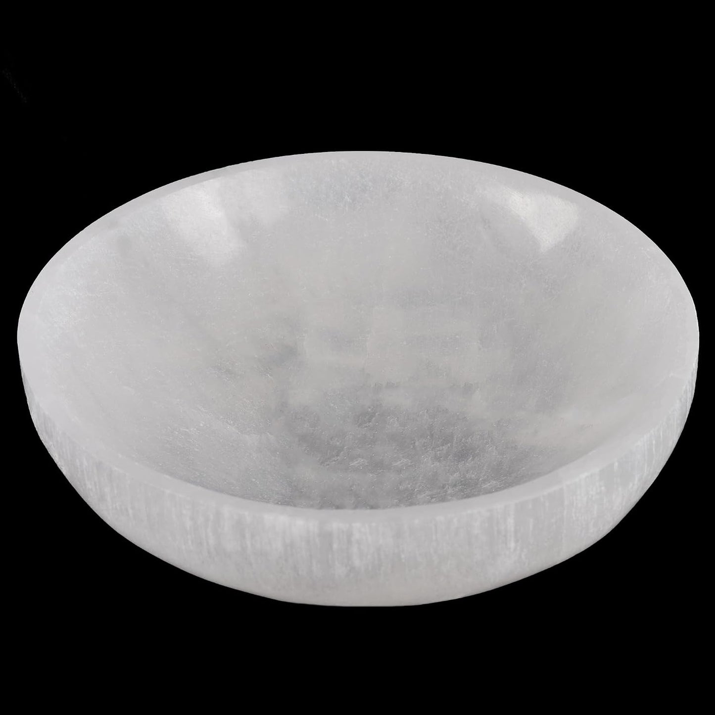 Wish Well Large Selenite Bowl – 5.5" Selenite Crystal Bowl – Mined & Crafted in Morocco – Ideal for Cleansing Crystals & Healing Stones - Protection Crystals - Spiritual Gift & Decor