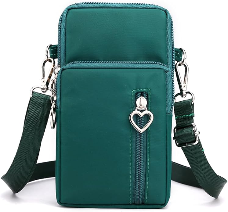 JANKS Small Crossbody Bag for Women - Mini Phone Purses with Crossbody Strap and Wallet - Nylon Arm Bag