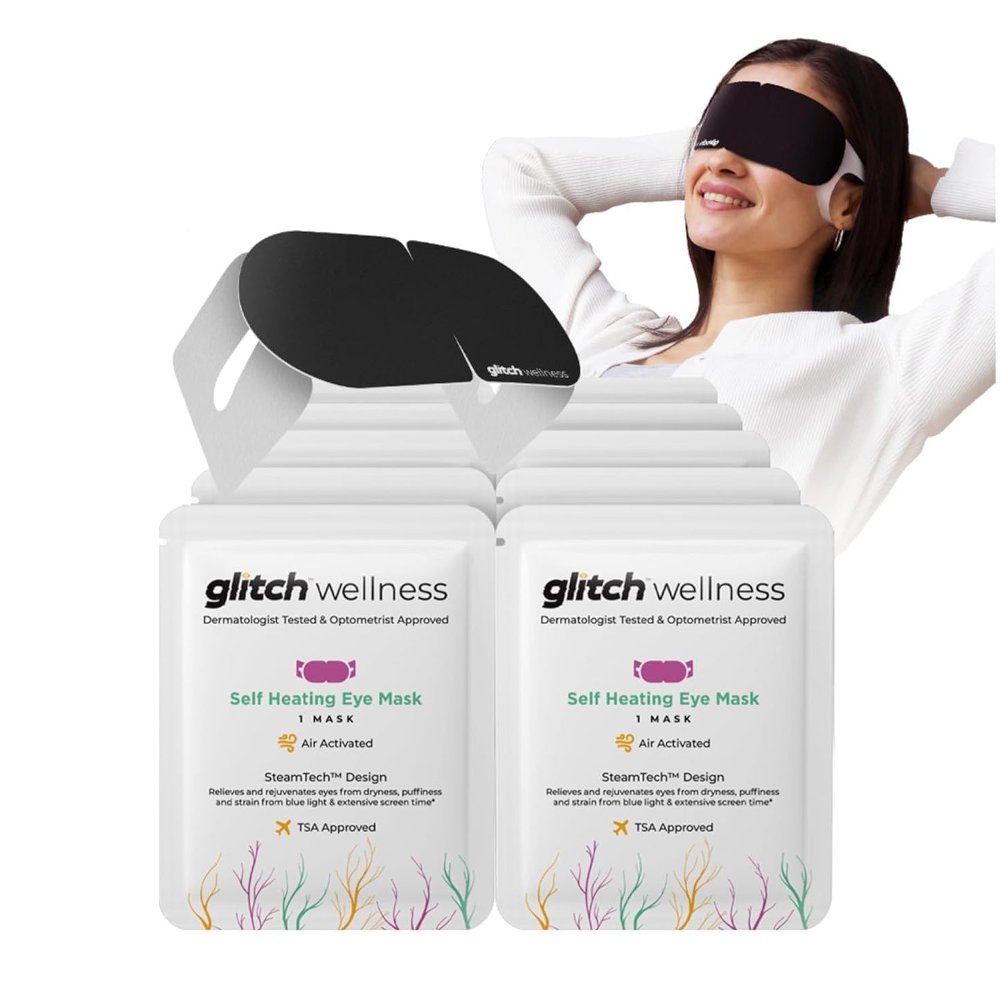 Steamtech Self Heated Eye Mask for Dry Eyes - Eye Doctor Approved Heated Eye Masks -Warm Compress for Fatigue & Dryness â Perfect Puffy Eyes & Dry Eye Relief, Disposable, Spa Experience (5)