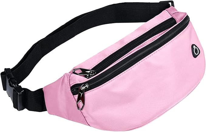 Fanny Packs for Men and Women, Waterproof Sports Waist Pack Bag for Travel Hiking Running Hands-free