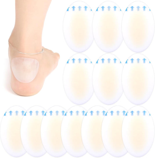15 Pcs Blister Pads Blister Bandages for Feet Waterproof Adhesive Hydrocolloid Gel Bandages Heel Blister Prevention Recovery for Protecting Foot Toe From Rubbing Shoes Fingers And Wound Care Oval