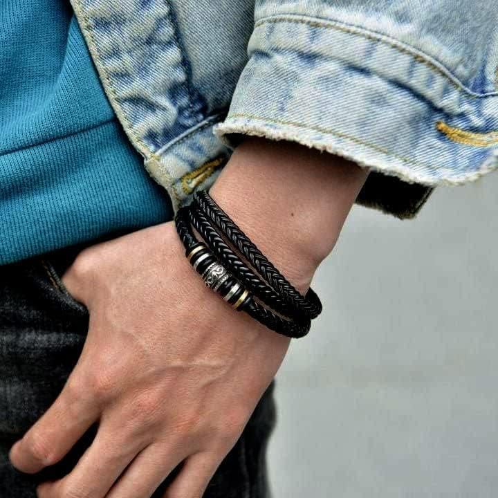 Xukaenus Brother Bracelet From Sister With Message Card And Gift Box, To My Brother Love You Forever Bracelets, Brothers Bracelets For Men, Meaningful Gifts For Him Birthday Christmas
