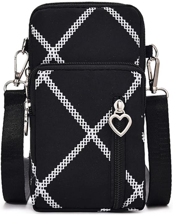 JANKS Small Crossbody Bag for Women - Mini Phone Purses with Crossbody Strap and Wallet - Nylon Arm Bag