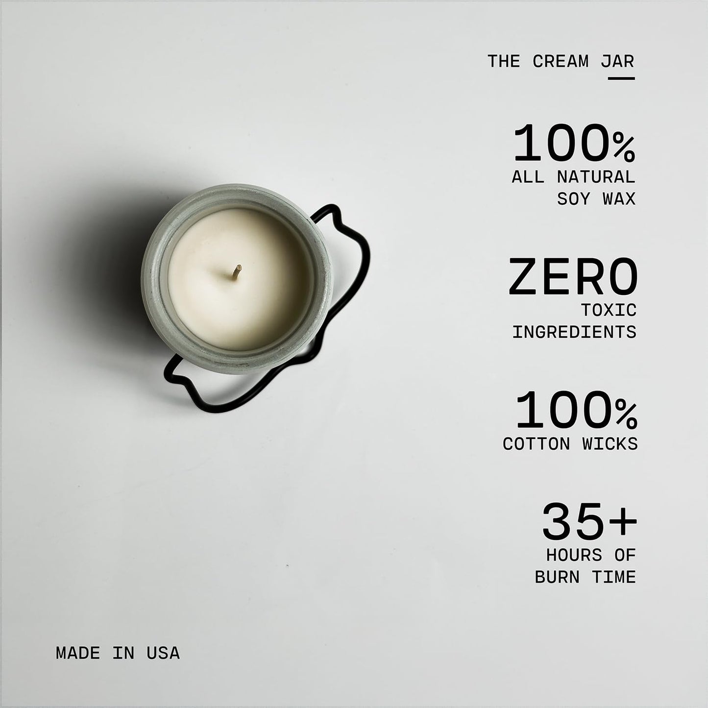 Milkhouse Candle Company Welcome Home Soy Candle - Hearth Fire | Baked Goods | Sweet Spice Scented - 5 oz Cream Jar with Lid, 35+ Hour Burn Time, Made in the USA