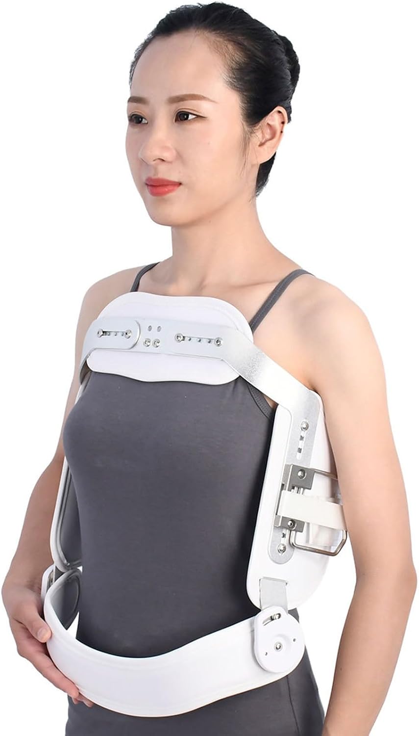 NICHOY Spine Fixation Lumbar Thoracolumbar Brace,Thoracic Medical Orthotics,Hyperextension Back Brace Orthosis Immobilization,Breathable in Summer(L-L)