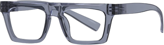Eyekepper Metalless Screwless Spring Hinges Blue Light Blocking Reading Glasses for Women and Men Computer Readers(Grey, +2.50)